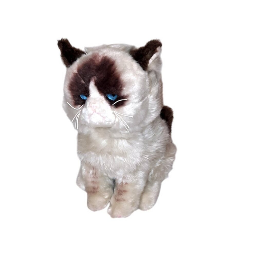 Gund 4040133 Grumpy Cat Sitting Blue Eyes Plush Stuffed Toy 10"
